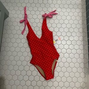 Summersalt The Tie Backflip - Square Dot in Hibiscus & Flamingo